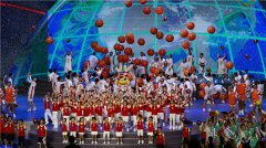 绽放在“篮球世界杯”开幕式的鹅坡精灵们